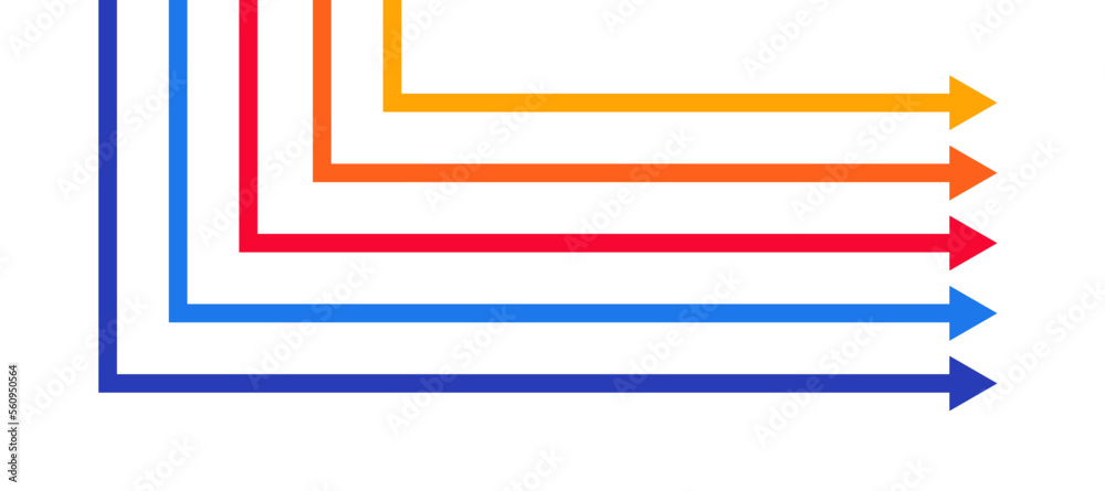 Poster arrow pointer business target background design template. economy plan strategy concept.