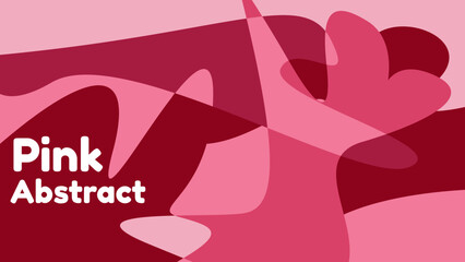 abstract geometric background with pink color for presentation