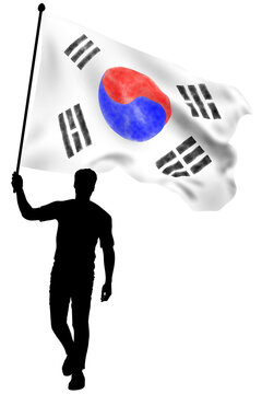 Graphic images using the Korean flag Taegeukgi, which can be used as a graphic background on Korean national holidays.