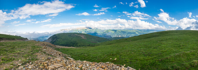 View of Caucasus mountains