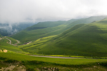 Fototapeta na wymiar Shadzhatmaz mountain plateau