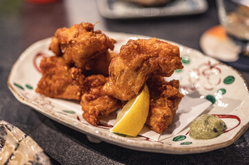 Japanese Fried Chicken with lemon