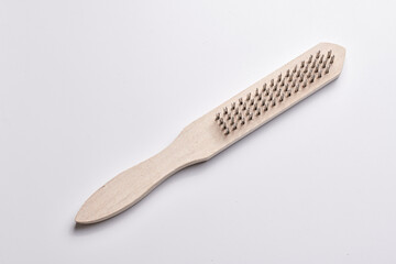 Set of nozzles for grinding, polishing and cleaning metal isolated on white background, construction materials