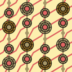 Classic textile design Seamless pattern beautiful background