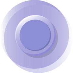 Purple tech sense circle button, round logo, vector
