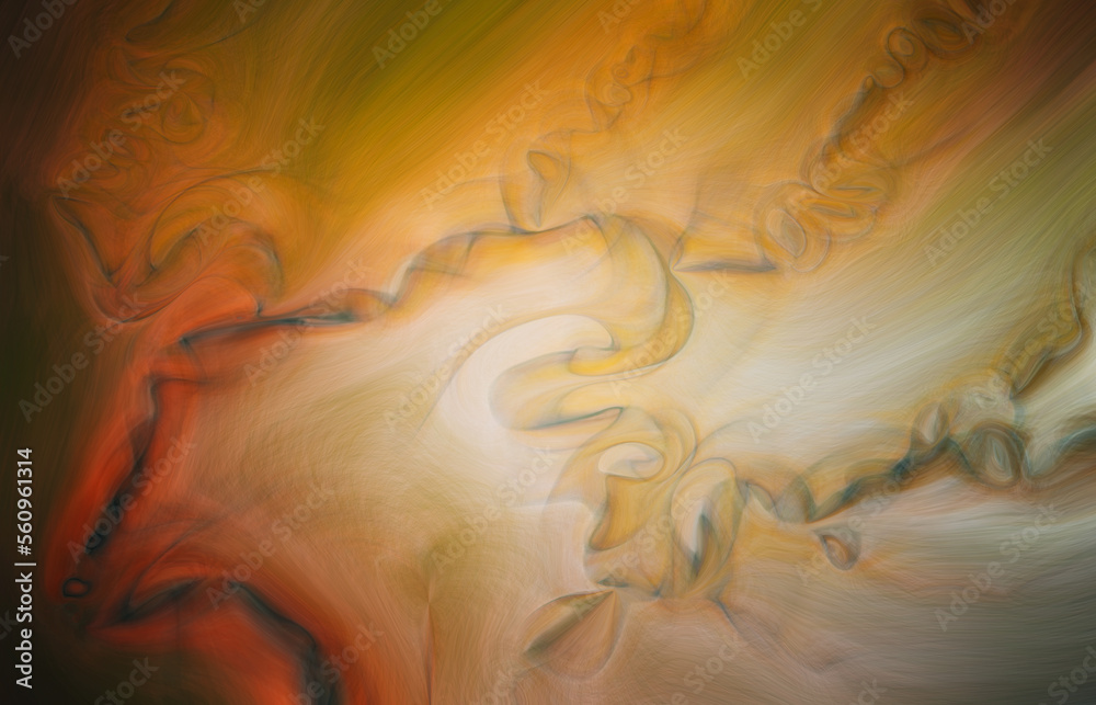 Aufkleber abstract orange blur texture. blurred veins water stream backdrop with a smoke style. smooth motion 