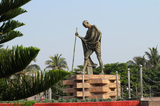 Mahatma Gandhi Memorial in Puri, Odisha, India on November 25, 2022.