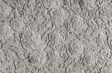 White wooden textures with carving and detailing - Rustic White Wood