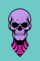 portrait of a hipster skeleton