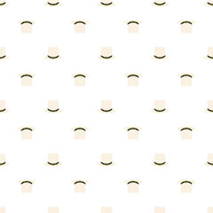 White patrick hat on white background. Party decoration. Happy festive background. Vector background. National symbol.