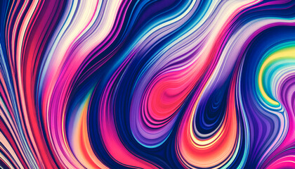 Artistic concept painting of a abstract waves color ,Generative AI