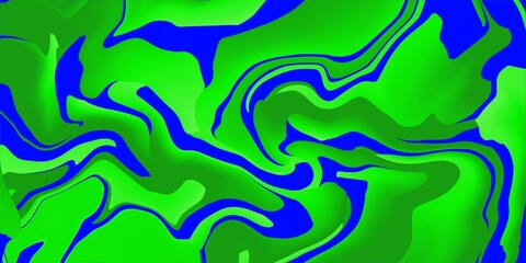Fototapeta na wymiar Abstract blue and green wavy background, green abstract liquify background.