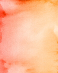 Orange Yellow watercolor background texture paper design, Sunset theme background © ChinnishaArts