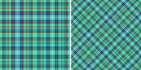 Textile fabric check. Texture background vector. Tartan pattern plaid seamless.