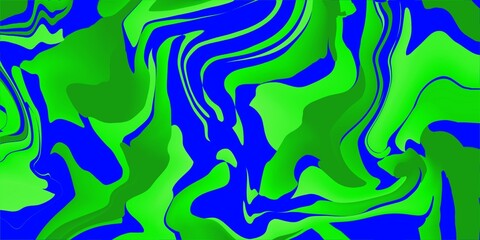 Fototapeta na wymiar Abstract blue and green wavy background, green abstract liquify background.