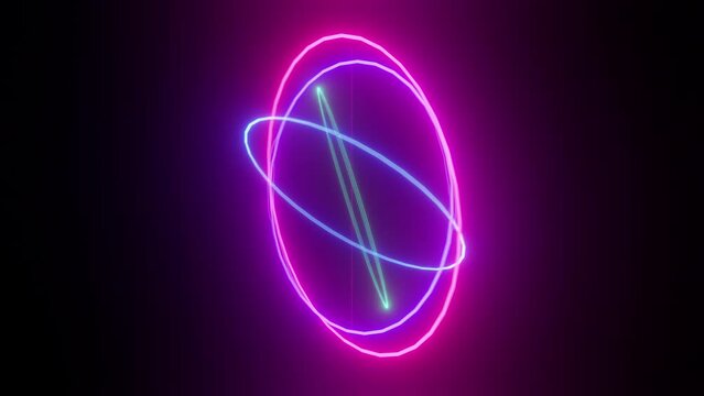 3D spin animation lights