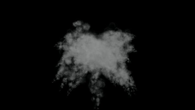 High quality explosion  animation with alpha channel. 4K Resolution (Ultra HD).