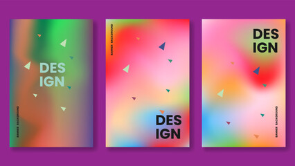 colorful background design for social media banner
