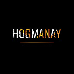 Hogmanay. Design suitable for greeting card poster and banner