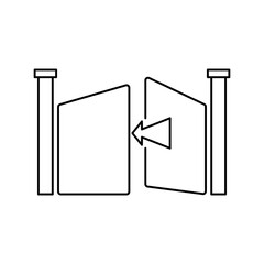 Entrance icon design. isolated on white background. vector illustration