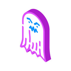 scary ghost isometric icon vector. scary ghost sign. isolated symbol illustration