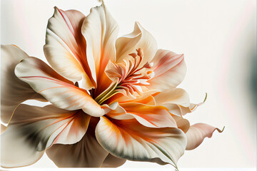 Elegant smooth satin silky flower illustration