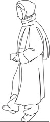 muslim girl in coat