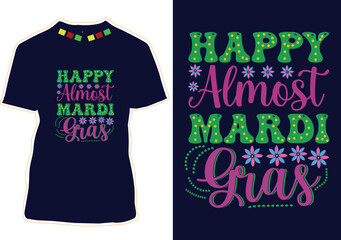 Fototapeta premium Mardi Gras T-Shirt Design
