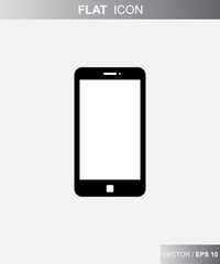 Smartphone Icon Vector Logo Design Template.Smartphone icon vector, mobile Illustration.