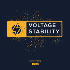 Creative (Voltage Stability) Icon, Vector sign. - obrazy, fototapety, plakaty