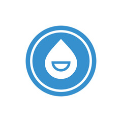 Abstract water drop logo icon design template vector