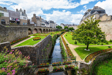 Le jardin des Remparts, Vannes/Gwened. Bretagne, France