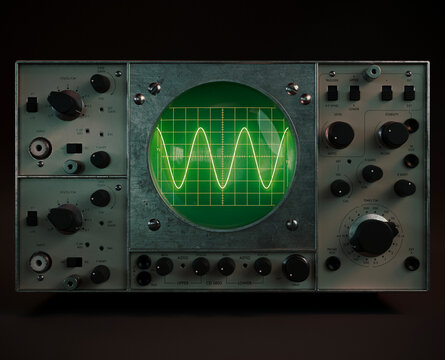 Vintage Oscilloscope Machine