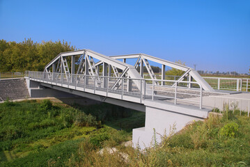 Maurzyce Bridge. Maurzyce, Lodz Voivodeship, Poland