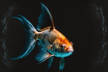 A Goldfish in its Isolated Aquatic World