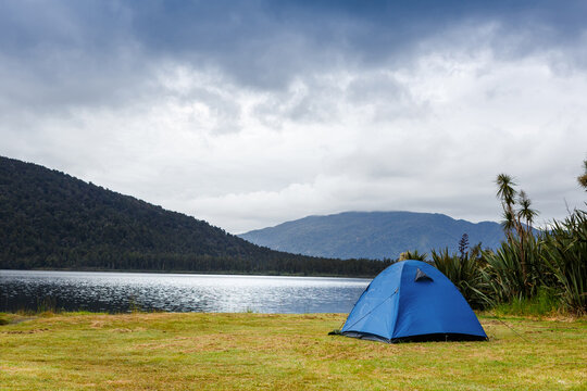Camping in the wilderness. New Zealand