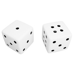 3d rendering of two dice