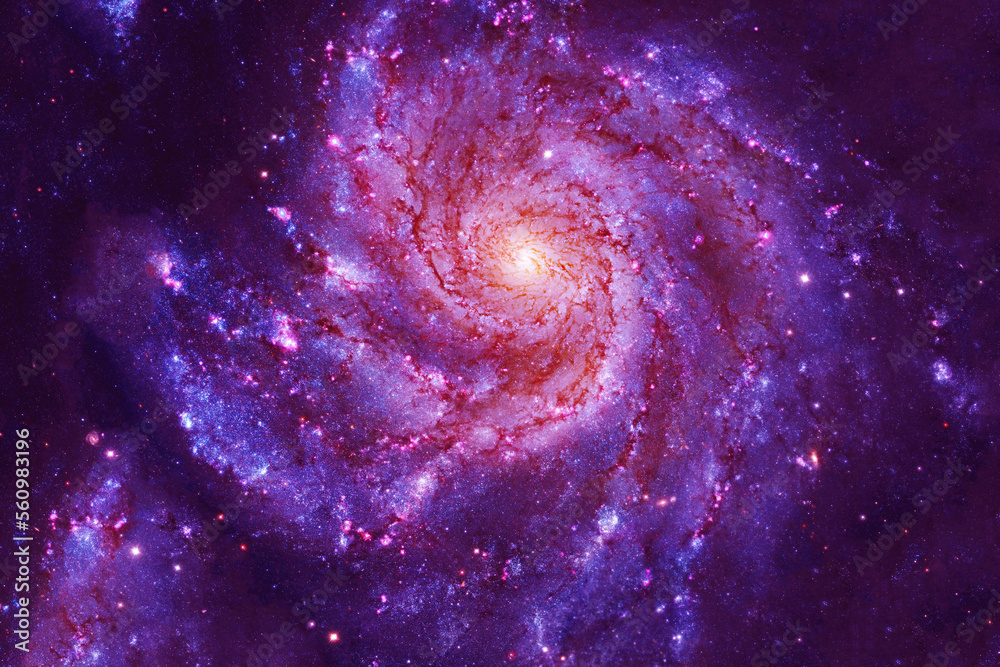 Canvas Prints blue space nebula with stars. elements of this image furnished by nasa