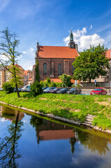 Obraz premium The Franciscan monastery complex from 1256. Kalisz, Greater Poland Voivodeship, Poland.
