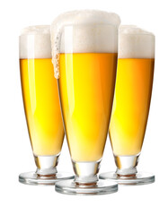 Glasses of beer