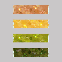 Washi tape sticker set, fairy forest