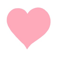 one minimalistic heart on a white background. Love on Valentine's Day	