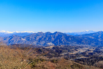伊香保温泉　高根展望台　冬景色