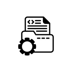 File Setting icon in vector. Logotype
