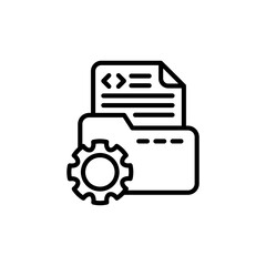 File Setting icon in vector. Logotype