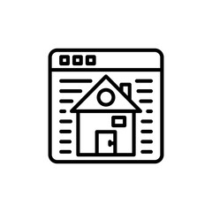 Home Page icon in vector. Logotype