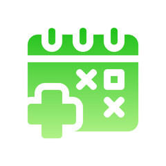 Obraz premium appointments flat gradient icon