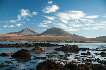 Paps of Jura seen from Islay, Scotland