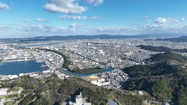 2023年1月　和歌山市内の空撮映像