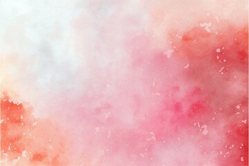 An abstract watercolor background with shades gradient  of red, orange, pink and cream color, perfect for Valentine's Day or Christmas cards, texture, generative ai